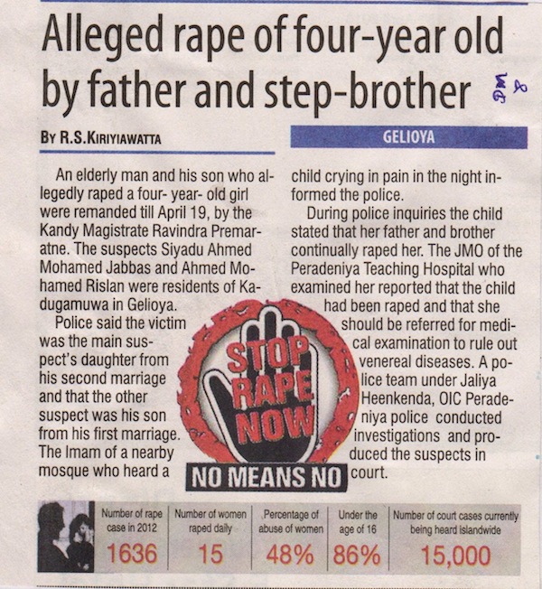 4 year old rape - Daily Mirror 18-04-2013