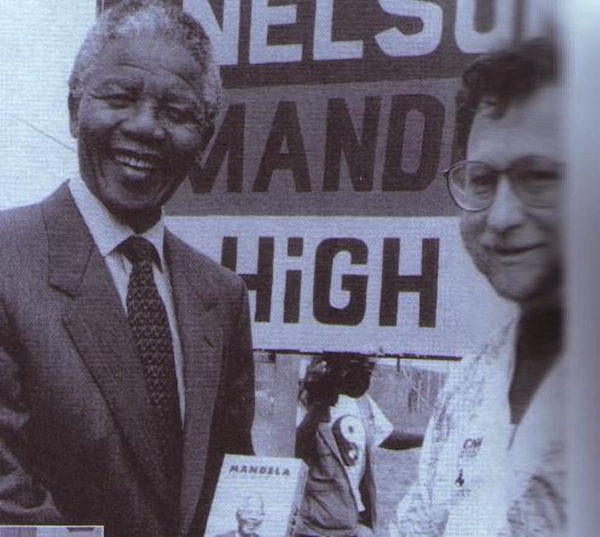 Danny Schechter with Nelson Mandela
