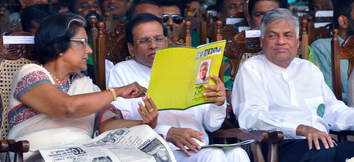 Image result for srilanka's political problem with rajapaksha and bikramaasinghe