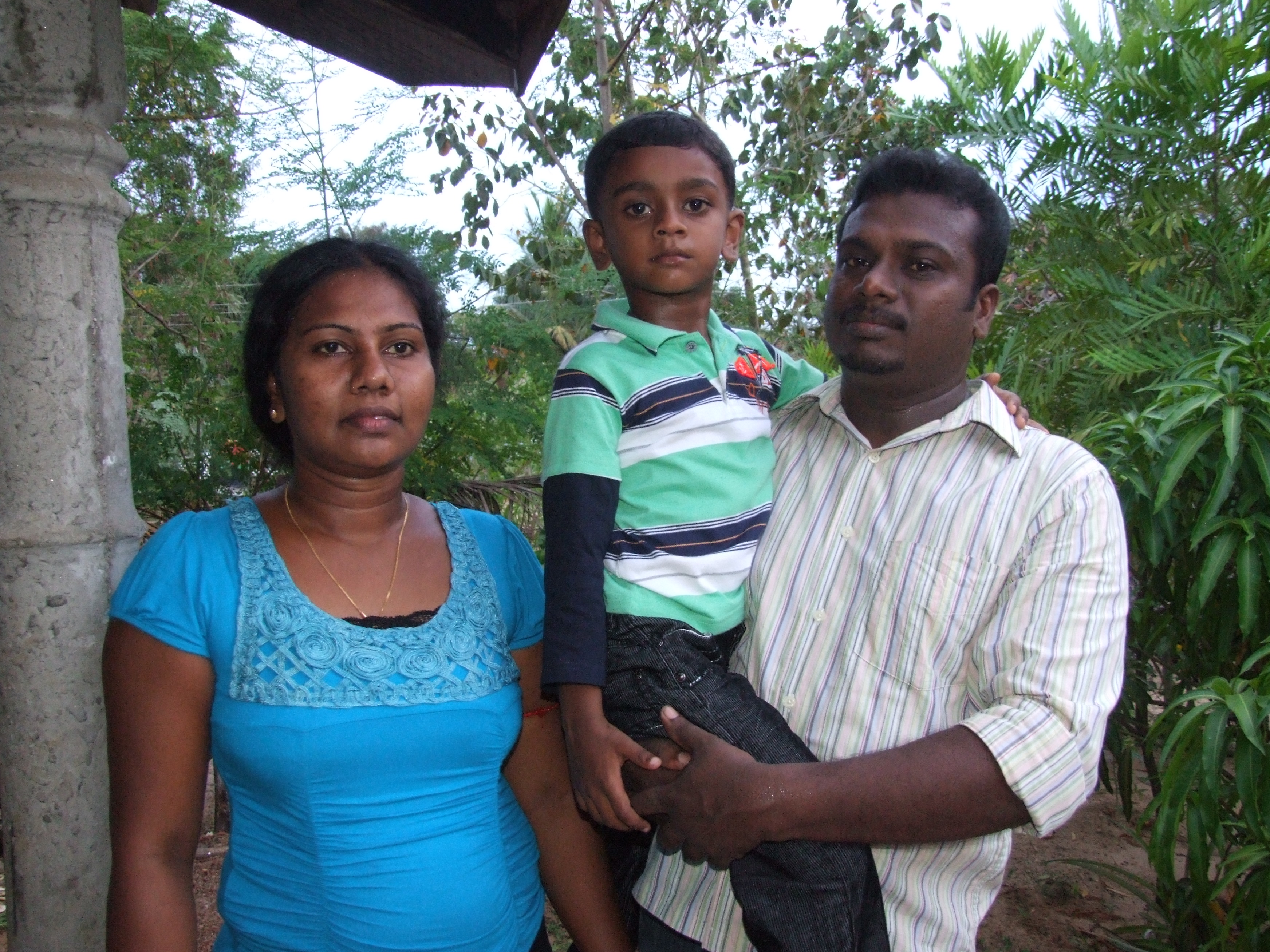 Abhilash Jeyaraj with his parents
